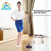 BOOMJOY M9 Pro 2018 New Magic Spin Flat Mop 360 and Bucket Set