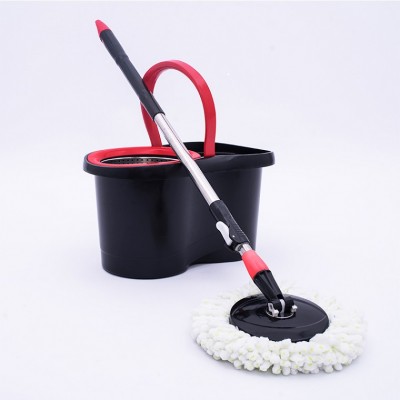 Easy rotating with wheels plastic 360 degree magic mop and bucket