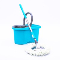 House using wet and dry water absorbing microfiber spinning wash mop