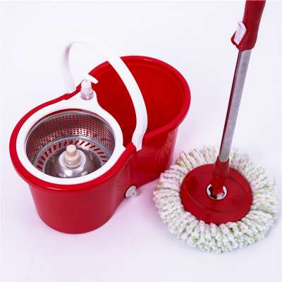 360 degree spinning cleaning antibacterial floor microfiber spinning mop with strong bucket