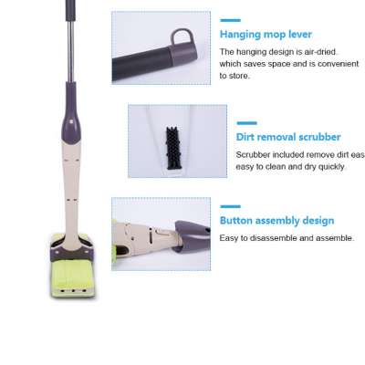 Strong decontamination micro fiber double sided cleaning mop