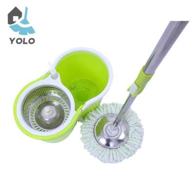 Stainless steel walkable spin assemble 360 magic mop